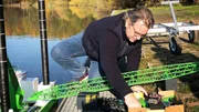Dominikus Pfeiffer is constructing an offshore platform with a swiveling crane and four lifting legs. Dominikus Pfeiffer is constructing an offshore platform with a swiveling crane and four lifting legs.
