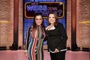 Treten bei "Wer wei&szlig; denn sowas" als Kandidatinnen an: Die S&auml;ngerin Julia Neigel (l.) und die S&auml;ngerin Sandra Cretu (r.).