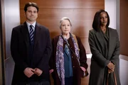 Pictured (L-R): Jason Ritter as Julian, Kathy Bates as Madeline "Matty" Matlock, and Skye P. Marshall as Olympia.