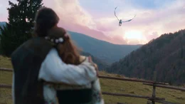 Lukas, a young farmer whose family is killed by savage raiders in the countryside, sets out on an epic quest for revenge, forming an unlikely trio with a majestic dragon and a swashbuckling, sword-fighting mercenary, Darius. Helena Bonham Carter voices Siveth, the ice breathing dragon who was once banished from the kingdom for failing to save the king's life. Compelled by the young man's cause, she emerges from hiding, using her fantastical powers on the trio's adventurous journey which brings revelations and rewards beyond vengeance. "Dragonheart: Vengeance" is an exciting action-adventure filled with fantasy and humor that will thrill the entire family.