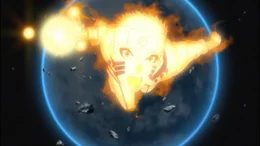 W&auml;hrend ihrer Jagd nach den Entf&uuml;hrern von Hinatas Schwester Hanabi sto&szlig;en Naruto (Bild) und seine Freunde auf einige R&auml;tsel: Wer sind die mysteri&ouml;sen Ootsutsuki und was hat das alles mit dem Mond zu tun?