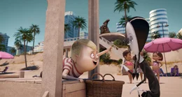Pugsley Addams und Wednesday Addams   +++ Die Verwendung des sendungsbezogenen Materials ist nur mit dem Hinweis und Verlinkung auf RTL+ gestattet. +++