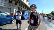 Lisa und Stefan warten an den Labestationen auf Lena.