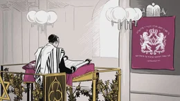Rabbiner Elias Dray findet die Tora im Schrein der Amberger Synaogoge.