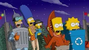 Die Halloweennacht hat es in sich und versetzt (v.l.n.r.) Homer, Marge, Maggie, Bart und Lisa in Angst und Schrecken ... Die Halloweennacht hat es in sich und versetzt (v.l.n.r.) Homer, Marge, Maggie, Bart und Lisa in Angst und Schrecken ...