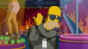 Da Homer wei&szlig;, wie cool er ist, f&auml;llt es ihm nur schwer, sich mit Milhouses Vater Kirk, einem echten Loser, abzugeben ...