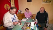 Carola mit ihren beiden M&auml;nnern Lothar (li.) und Stefan
