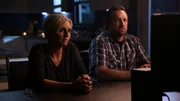 Client Sherri (left) and her husband Matt (right) listen during the reveal for the investigation in Coolidge, AZ as seen on Travel Channel's The Dead Files.