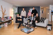v.li.: Luis, Tristan, Charlotte, Julie, Moderator Sven Epiney, Camilla v.li.: Luis, Tristan, Charlotte, Julie, Moderator Sven Epiney, Camilla