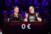 Rateteam-Kapit&auml;n Elton (r.) mit Fernsehmoderator Tino B&ouml;ttcher (l.).