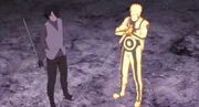 Narutos Sohn Boruto steht zwischen Naruto (r.) und dessen ehemaligem Kontrahenten Uchiha Sasuke (l.), der ihn für die bevorstehende Chunin-Prüfung trainiert. Für wen wird sich Boruto letztendlich entscheiden? Narutos Sohn Boruto steht zwischen Naruto (r.) und dessen ehemaligem Kontrahenten Uchiha Sasuke (l.), der ihn für die bevorstehende Chunin-Prüfung trainiert. Für wen wird sich Boruto letztendlich entscheiden?