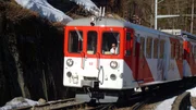 Unterwegs mit dem Mont-Blanc Express. Unterwegs mit dem Mont-Blanc Express.