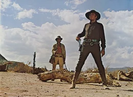 Der Mundharmonikaspieler (Charles Bronson, l.) und Killer Frank (Henry Fonda, r.) haben eine alte Rechnung zu begleichen ...