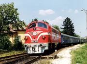MAV M61.004 Nohab Lok in Balatonfured. MAV M61.004 Nohab Lok in Balatonfured.