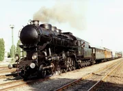 MAV 424.009 in Budapest-Angyalföldd – 150 Jahre Eisenbahn in Ungarn. MAV 424.009 in Budapest-Angyalföldd – 150 Jahre Eisenbahn in Ungarn.