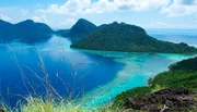 Blick &uuml;ber den Tun Sakaran Meerespark &ndash; Sabah, Malaysia