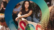 Jugendliche Aktivisten bei einer Demonstration gegen den Klimawandel. Jugendliche Aktivisten bei einer Demonstration gegen den Klimawandel.