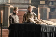 Dean-Charles Chapman as Tommen Baratheon and Nikolaj Coster-Waldau as.