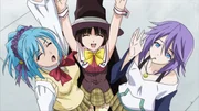 (v.l.n.r.) Kurumu Kurono; Yukari Sendo; Mizore Shirayuki