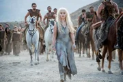 Emilia Clarke as Daenerys Targaryen.