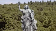 Das Germania-Denkmal bei Niederwald steht symbolisch für das patriotische Lied "Die Wacht am Rhein".