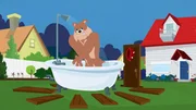 Erwischt! Auch als Hund möchte Spike gepflegt sein.