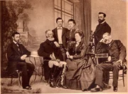 Alfred Krupp mit Familie um 1870