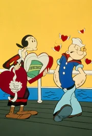 Popeye ist ständig bemüht, das Herz seiner angebeteten Olivia zu erobern.