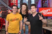 Diese Nachwuchs-Comedians wollen die Welt der Schüler besser machen: Marti Fischer, Tahnee Schaffarczyk, Chris Tall (v.li.n.re.)