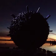 Burdock in twilight.