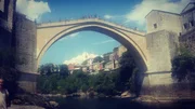 Die Brücke von Mostar in Bosnien, Symbol für den jugoslawischen Bürgerkrieg