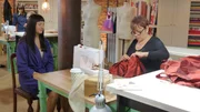 Lynda (r.) mit ihrem Model (Name unbekannt)