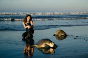 Gaia Vince on the coast of Costa Rica