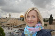 Moderatorin Petra Gerster in Jerusalem.