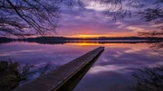 Mark Abramowski aus Viez hat den malerischen Sonnenuntergang am Dümmer See fotografiert.