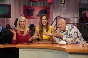 Wenn Silvia Schneider (l.) zum Begriffe raten einlädt, dann haben Nina Hartmann (l.), Alexander Goebel (r.) und pro Episode ein weiterer prominenter Gast gerne mal eine lange Leitung ...