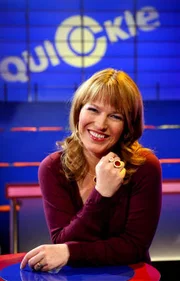 Andrea Ballschuh, Moderatorin der Quiz-Sendung "Quickie" am 25.08.2009 im Studio im Landesfunkhaus Magdeburg.
Foto: MDR/Andreas Lander.