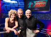 Nadeschkin, Ursus und Moderatorin Susanne Kunz