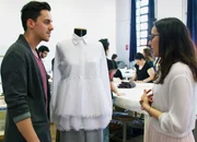 In der Schule: An der «accademia delle belle arti» in Milano betritt Antonino Ognissanti die Welt der italienischen Mode.