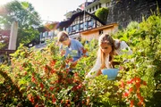 Hinter den Hecken
Staffel 2
Angela Losert und Moderatorin Katharina Locher im urbanen Garten
2019
SRF
