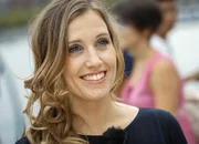 Moderatorin Florence Fischer
