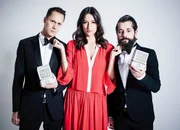 Die Moderatoren Mario Torriani, Melanie Winiger und Andy Rohrer