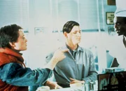 Eine scheinbar auswegslose Situation: Michael J. Fox als Marty, Crispin Glover als George McFly