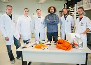 Daniel Bachmann mit Beat, Christian, Marcel, Raphael und Fabian : von der Firma WYON AG, Appenzell