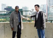 Fluchtweg vom Dach: Dulé Hill als Burton «Gus» Guster, James Roday als Shawn Spencer