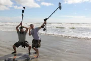Kiawah Island, SC, USA: George Wyant and Tim Saylor at Beachwalker Park.