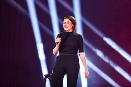 Tahnee mit ihrem B&uuml;hnenprogramm "Vulvarine" in K&ouml;ln.