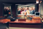 Öffentlich sagt Frasier (Kelsey Grammer) "Goodbye, Seattle"