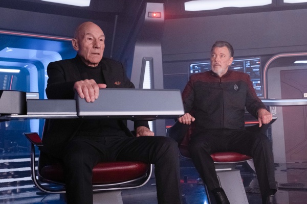 Gute Idee, dass Riker (r.) und Picard ihre Rollen tauschen?