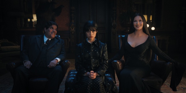Luis Guzmán, Jenna Ortega, Catherine Zeta-Jones